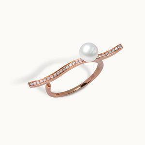 Open image in slideshow, Pearl Giwa Ring
